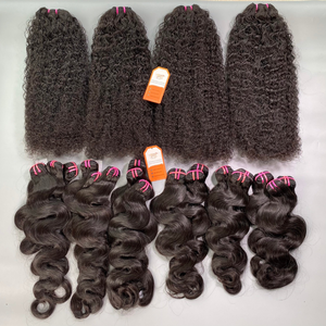 ผมรวมกลุ่มผ้าน้ำหยักศกต่อผมมนุษย์หรูหราดิบผมเวียดนามราคาขายส่ง - Product Image 4