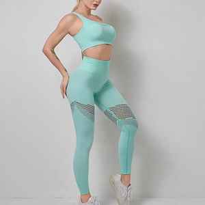 Ensemble de leggings et soutien-gorge de sport pour femmes, nouvelle collection streetwear et running, tissu doux, vêtements de yoga, matériaux de haute qualité. - Product Image 4