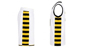 Ensemble d'uniformes de basketball personnalisés pour hommes – Maillot et short en polyester respirant avec impression numérique – Tenue de sport d'équipe avec numéro – Grandes tailles - Product Image 3