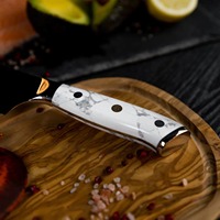 Couteau de cuisine, manche en bois de haute qualité, couteau de chef en acier Damas, couteau de cuisine multifonctionnel