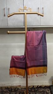 Luxury Brocade Silk Stoles Hand Woven Banarasi Style <b>Shawls</b> Floral Jacquard Evening <b>Wraps</b> Wholesale Bridal Fashion Scarf - Product Image 4