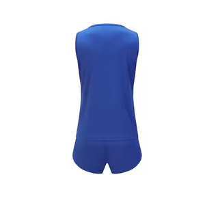 Ensemble débardeur de tennis sans manches bleu dégradé pour femme – Anti-humidité, respirant, séchage rapide, coupe ajustée – Tenue de sport estivale - Product Image 2