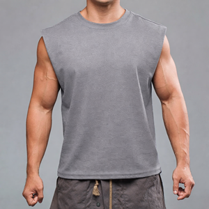 Chaleco Deportivo Personalizado sin Mangas de Algodón de Secado Rápido para Hombre, Estilo Urbano - Product Image 1