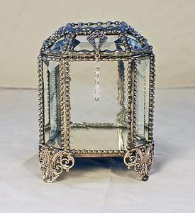 Caja de Joyería de Cristal Acanalado de Latón Dorado Rosa, Estilo Vintage de Lujo, PN ARTWARE, Caja Decorativa Ornamentada para Exhibición de Joyas - Product Image 5