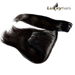 ชุดผมแท้ 100% สำหรับขายส่ง ผมเรมี่สีดำธรรมชาติ ผมตรงแบบไหม ผมอินเดียแท้ ไม่ผ่านการแปรรูปเคมี ไม่มีการต่อผม - Product Image 3