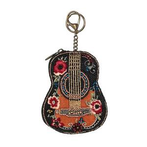 <b>Cat</b> Design Woven Glass Embroidery Coin Holder Keychain Charm Handmade Luxury Color Changing Stylish Accessory - Product Image 6