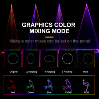 Proyector de Luces Láser RGB de 3W a Prueba de Agua IP65 con Animación de Patrones, 16/20 Canales DMX512, Luz Láser para Discotecas, CE