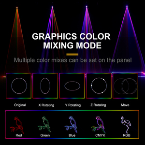 Waterproof IP65 3W Laser <b>Light</b> RGB Animation Pattern Projector 16/20CH DMX512 <b>DJ</b> Laser <b>Light</b> for Night Club CE - Product Image 3