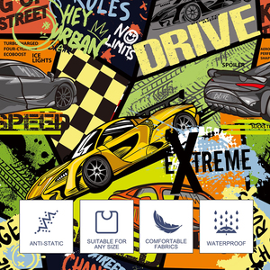 ผ้าคลุมตัดผมพรีเมียมลายพิมพ์ ผ้าคลุมช่างตัดผมกันน้ำ ปรับระดับได้ที่คอ - Product Image 3