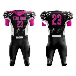 Vêtements de sport pour jeunes de style haut de gamme à faire soi-même sans logo uniforme de football américain imprimé personnalisé respirant - Product Image 3