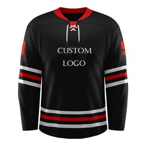 NOUVEAU 2026 Sweat à capuche de hockey sur glace en polaire d'hiver de haute qualité, avec broderie en twill et lacets, sur mesure - Product Image 3