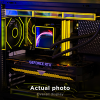Ordinateur de jeu Jungle Leopard Proflow SE avec écran LCD 4 pouces, thèmes personnalisés, construction de PC DIY, refroidisseur de processeur, ventilateur ARGB 360
