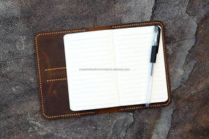 Porte-carnet pliable en cuir véritable fait main, anti-odeur, rechargeable, pour notes quotidiennes NBC-0053 - Product Image 3