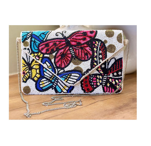 Sac de messager bohème pour femmes de l'Inde plage nouveauté perlée soirée Shopping pochette sacs à bandoulière afghans - Product Image 3