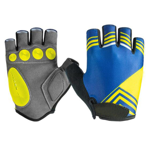 Gants de sport et de cyclisme unisexes en polyester de haute qualité, demi-doigts, respirants, antidérapants, coupe-vent, fermeture auto-agrippante, pour activités sportives en extérieur - Product Image 1