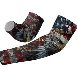 Mangas de compresión acanaladas con tela refrescante, protección UV, ligeras y elásticas, perfectas para correr, ciclismo y entrenamiento físico. - Product Image 1