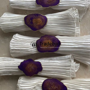 Elegante Anillo para Servilletas de Resina Hecho a Mano, Decoración de Mesa de Comedor de Lujo, Accesorios para Decoración de Mesa de Boda y Hotel por Tradebyd - Product Image 1