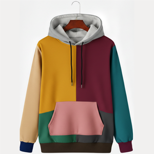 Sudadera con capucha para hombre con cremallera completa, cierre suave, tela 100% algodón, estampado digital y bolsillo para capas en otoño/invierno - Product Image 1