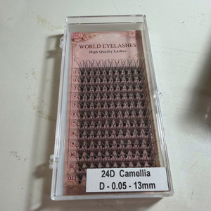 ขนตาปลอม NHU Y ทำมือจากเส้นใยสังเคราะห์หลากหลายแบบ รวมถึงแบบเส้นบาง แบบคู่ และแบบกลุ่มดอกคามิเลีย ความหนา 0.05/0.07 ผลิตในเวียดนาม - Product Image 3