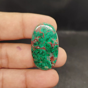 Natural High Quality Chrysocolla Malachite Gemstone Cabochon Green Loose Gemstone For Making Jewellery - Product Image 2