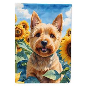 Norwich Terrier and Sunflowers <b>Garden</b> <b>Flag</b> Multicolor Artwork for Patio Yard Decorative Mailbox <b>Flag</b> Banner for Flower Beds - Product Image 1