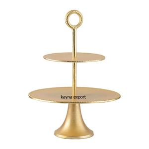 2 TIER CUP CAKE STAND GOLD PLATTED WEDDING DECORATION CUSTOMIZED LOGO AND PRINTING <b>BOX</b> FOR EVENT AND <b>BIRTHDAY</b> PARTY DECORATION - Product Image 4