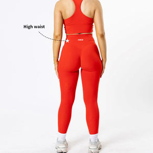 Conjuntos Deportivos de Yoga para Mujer, Sólidos y Suaves, Incluyen Leggings de Yoga Impermeables - Product Image 4