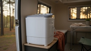 SUDEX 5KG Twin Tub Semi-Automatic Washing Machine Compact Household Use Electric <b>Washer</b> Dryer - Product Image 4