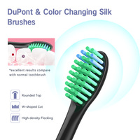 Cepillo de Dientes Eléctrico Sónico, 5 Modos, Diseño IPX7, Pantalla LED, Cerdas de Nailon Suaves, Carga USB, Ecológico, Limpieza Profunda, Cuidado Bucal