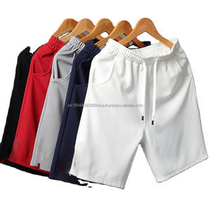 Pantalones cortos de invierno holgados para hombre, personalizados de OEM, con características antiarrugas, bordado informal, diseño de logotipo estampado para hombres con sobrepeso - Product Image 1