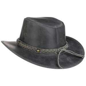 Sombrero Fedora de Vaquero Clásico Personalizado de Cuero con Logotipo Personalizado, Sombrero de Vaquero de Cuero con Logotipo para Adultos Unisex para Exteriores - Product Image 3