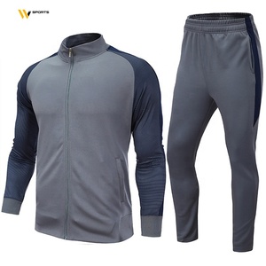 2023 survêtements à demi-fermeture éclair de haute qualité pour hommes avec logo personnalisé grande taille décontracté 2 pièces adultes Style d'hiver 100% Polyester respirant - Product Image 2