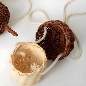 Mejor oferta: bolso de juguete de ratán hecho a mano, accesorio infantil de buena calidad, cesta natural para niños - Product Image 6