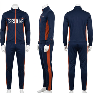 Ensemble de survêtement à capuche vert olive pour homme Crestline, manches longues, fermeture éclair sur le devant, poches latérales, vêtements décontractés pour l'automne - Product Image 5