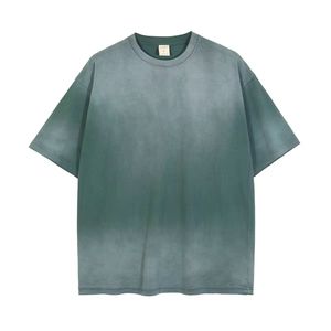 Camiseta de algodón vintage con logo personalizado para hombre, estilo oversize, lavado ácido, streetwear, efecto desgastado, proveedor - Product Image 1