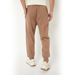 Pantalones Deportivos con Cordón en la Cintura para Hombre, Pantalones Casuales de Felpa, Corte Ajustado, Puños Elásticos, Transpirables, de Algodón - Product Image 5