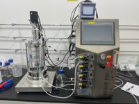 Bioréacteur automatique en verre 30L, Fermenteur biologique avec réservoir sous pression à large ouverture, Moteur et pompe