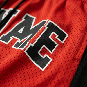 <b>Men's</b> Custom Basketball <b>Shorts</b> With Pockets | <b>Patch</b> Embroidery Quick Dry High Quality Heavy Mesh <b>Shorts</b> - Product Image 4