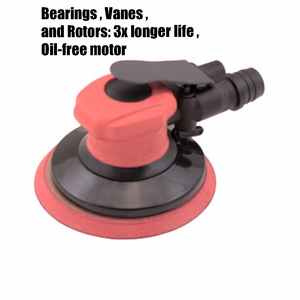 Random Orbital Sanders 12,000RPM Central-Vacuum 5mm&3/16" (5) 6 Disc Rotary Vane Motor Air <b>Tools</b> for Car Air Sander OBS-103A-C6 - Product Image 1
