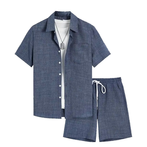 Conjunto de 2 Camisetas de Manga Corta para Hombre, Invierno 2025, Estilo Casual, Deportivo, Ecológico, Transpirable, Tejido de Velour, Tallas Grandes - Product Image 1