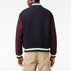 Vestes en laine et cuir pour hommes NOUVEAU Vente en gros Vestes universitaires personnalisées Vestes universitaires en laine brodées avec logo personnalisé - Product Image 3