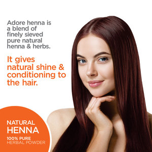 Henna Natural en Polvo Fabricada en India, Color Semipermanente para el Cabello, 100g, Adore Henna, Grado Premium, Orgánico, para el Crecimiento del Cabello - Product Image 4
