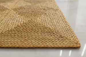 พรมปูพื้นสไตล์โบโฮชิค ลายเรขาคณิต ทำจากเส้นใยธรรมชาติ เหมาะสำหรับบ้านสไตล์ฟาร์มเฮาส์ - Product Image 5