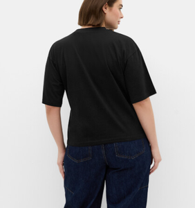 Camiseta de Verano Personalizada para Mujer, Talla Grande, Tejida, Ecológica, Transpirable, Cuello Redondo, Manga Corta, Directo de Fábrica, Exportación BD, OEM - Product Image 4