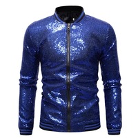 Veste à paillettes personnalisée de haute qualité pour adultes, décontractée, en tricot, avec logo sur le devant, respirante, pour l'hiver, streetwear, extérieur