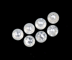 เพชรแท้ทรงโรสคัทสีนมนมธรรมชาติขายดี OM GEMS ขนาด 2.0-3.5 มม. เพชรทรงกลมโรสคัทสำหรับทำเครื่องประดับตามสั่ง - Product Image 1