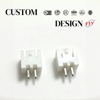 Connecteur de carte PCB écologique HA2.5, pas de 2,5 mm, 2 broches, à une rangée, droit à 180 degrés avec boucle, pour LED et capteurs