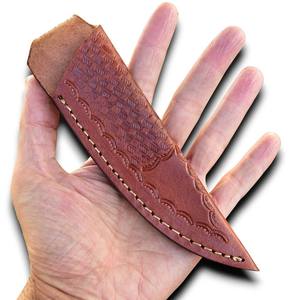 Étui à couteau en cuir premium cousu main, sur mesure, en cuir de vachette épais, léger, pour lame fixe, tactique extérieur - Product Image 1