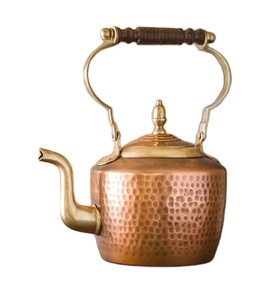 Smooth Finish Copper <b>Tea</b> <b>Kettle</b> Matte Look with Handle Handmade for Boiling Water <b>Tea</b> Service and Stylish Kitchen Setup - Product Image 5