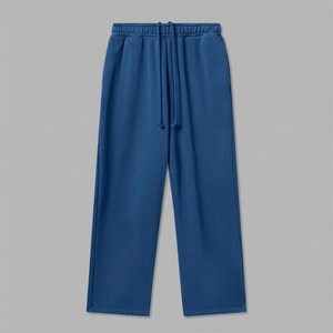 2026 Mens Solid Blue Sweatpants Elastic Waist <b>Drawstring</b> Casual Jogger Pants Loose Fit Streetwear Lounge <b>Trousers</b> Comfortable - Product Image 4